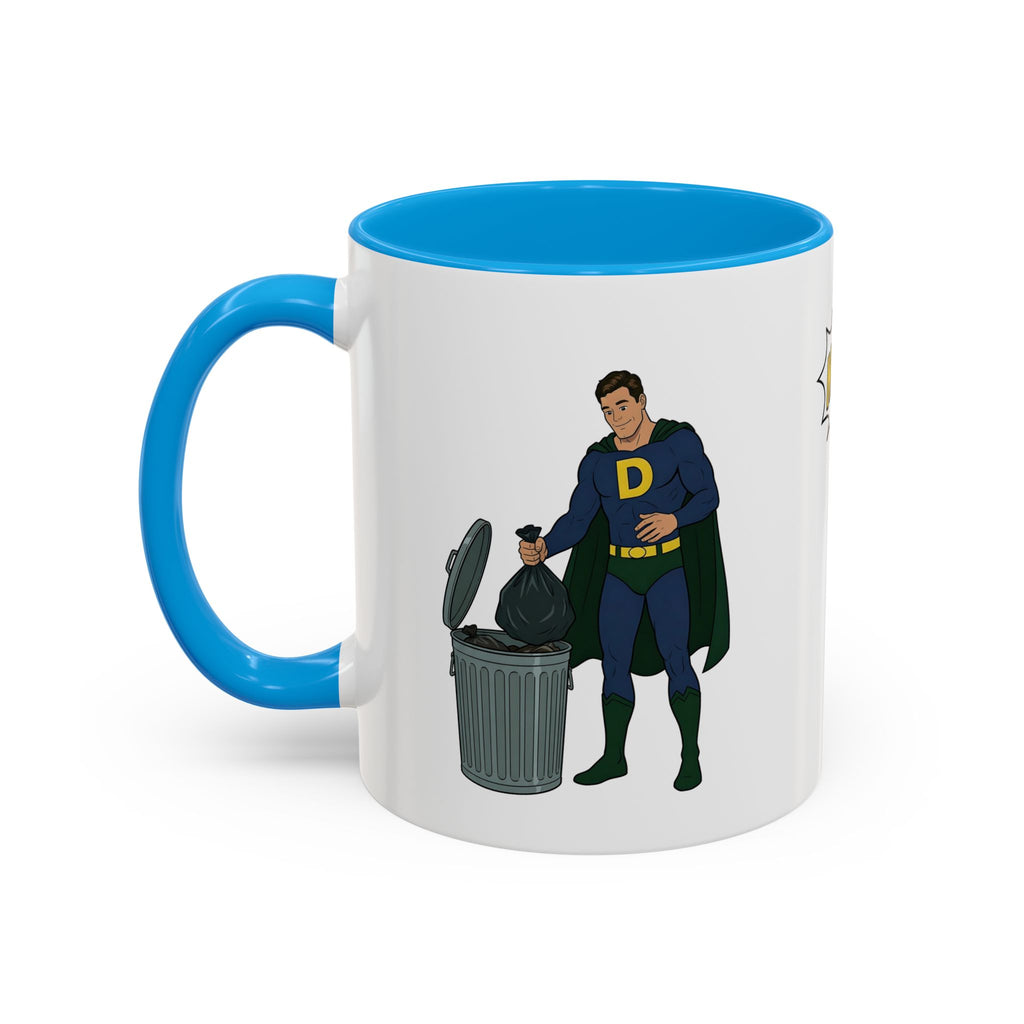 Real Super Heroes Bring Snacks! Super D Coffee/Hot Chocolate Mug: 12 Colors 11oz/15oz Ceramic Superhero Novelty Gift Cup 