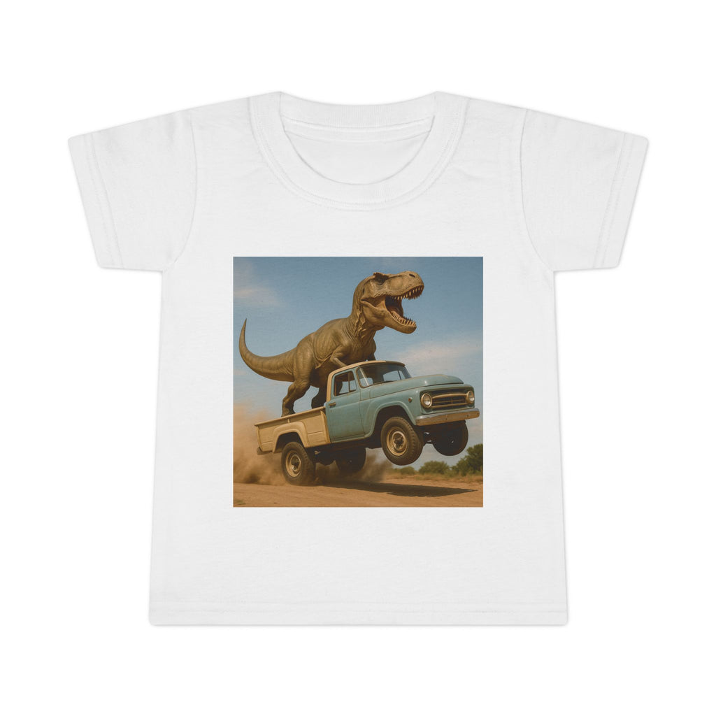 T-Rex Riding Vintage Pickup Adventure! Dinosaur Truck Toddler T-shirt