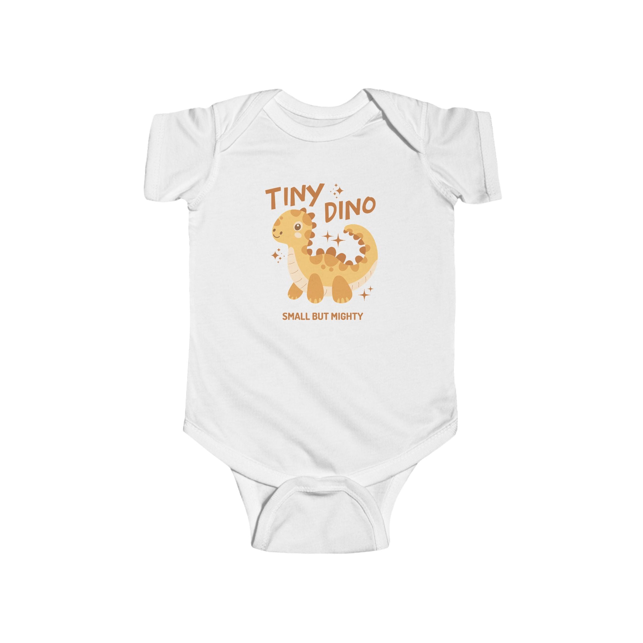 Tiny Dino Baby Bodysuit - "Tiny Dino" Cute Infant Onesie (Small But Mighty)